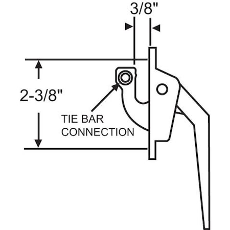 Strybuc DUAL LOCKING HANDLE 34-82-3